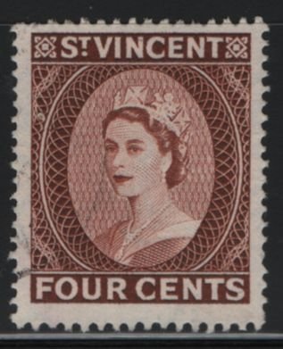 St Vincent 1955 used Sc 189 4c QEII