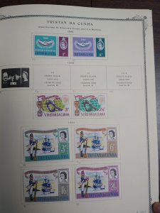 collection on pages Tristan da Cunha 1960-69 PT: CV $211