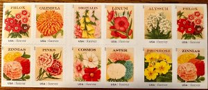 US # 4763b Vintage Seed Packets complete booklet of 20 forever 2013 Mint NH