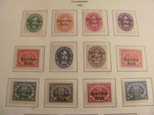 GERMANY 1920 MNH  MI.NR. 34-51 OFFICIAL SET XF 85 EUROS (118)