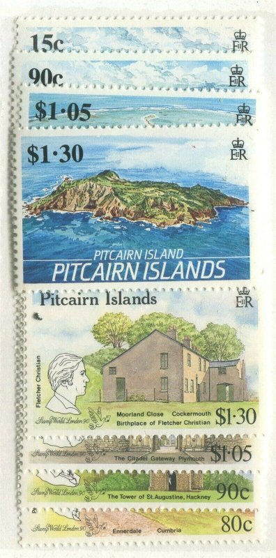 PITCAIRN ISLANDS #327-330, 332-335 MINT SETS