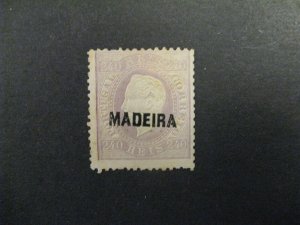 Madeira #31 mint hinged thin spot signed Diena a23.5 9817 9817a