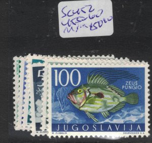 Yugoslavia Fish SC 452, 455-60 MNH (2ffo)