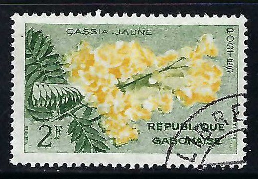 Gabon 156 VFU FLOWER 127G-1