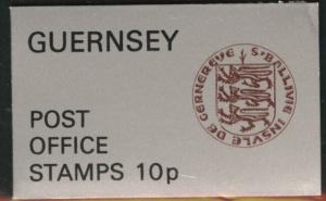 Guernsey Post Office 10p Booklet  Scott 95a