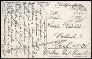 Germany 1916 WWI Feldeisenbahnchef Train Chief Turkey Military Mission Cov 82858