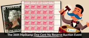 The 36th HipStamp One Cent Auction Event