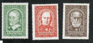 Argentina; Scott 682-684; 1959;  Unused; NH; Complete Set