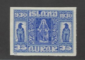 Iceland SC#160 Imperf w/ no Gum VF.....Tough to find!