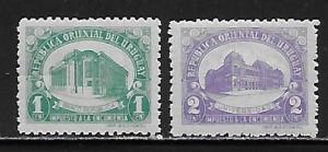 Uruguay Q64-65 Parcel Post set MNH