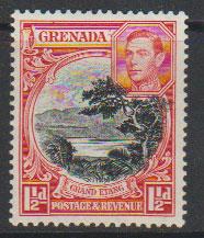 Grenada  GVI   SG 155a perf 12½ x 13½ Light mounted mint