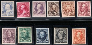 U.S. 219, 219D, 221-229P4  Card Proofs VF NGAI  (20320) 