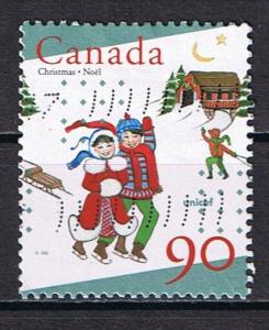 #1629 USED Canada - Children Skating