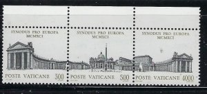 Vatican 895-97 MNH 1991 strip of 3 (fe8511)