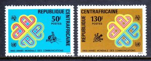 Central African Republic - Scott #597-598 - MNH - Fingerprints/gum - SCV $1.90