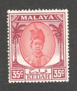 Malaya - Kedah, Scott #76    F/VF, Unused, OG, LH, CV $6.25 ....  3240064