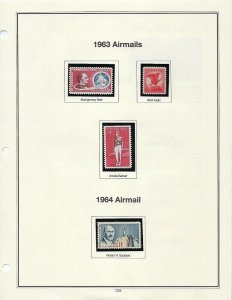 1946-1983 11 ALBUM PAGES OF MNH SINGLES - SCV $51.00+  - W45