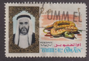 UAE Umm Al Qiwain 2 Sheik Ahmed bin Rashid al Mulla and Snake 1964