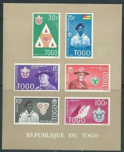 Togo #406a Boy Scouts Souvenir Sheet (MNH) CV $4.00