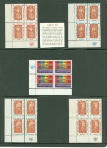 United Nations #170-74 Mint (NH) Single (Complete Set)