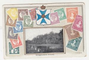 QUEENSLAND, c1910 ppc. Stamps, Brisbane, Enoggera Creek, unused.