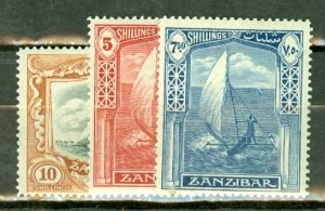 LC: Zanzibar 201-213 mint CV $118.85; scan shows only a few