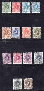 MOMEN: SWAZILAND SG #28a-38a,36b,37b P13.5*14 MINT OG H £191 LOT #66277