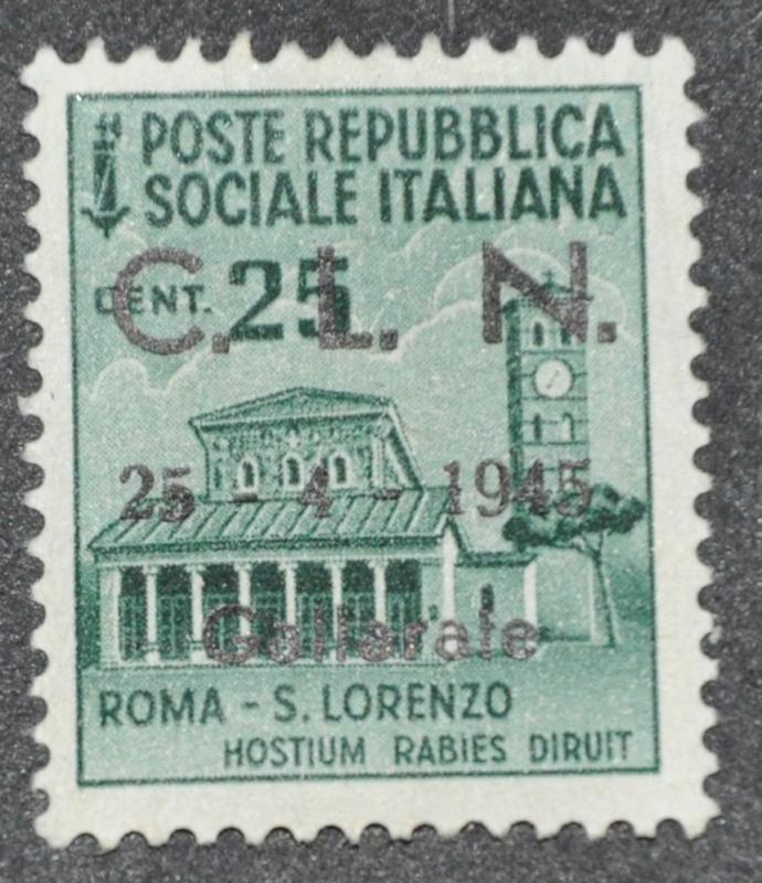 Italian Social Republic Scott #25c. C.L.N.  UNUSED