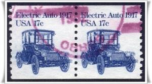 SC#1906 17¢ Electric Auto Coil Pair (1981) Used