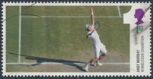 GB  SG 3511 (from MS) SC# 3211b Used Tennis Murray see details & scans