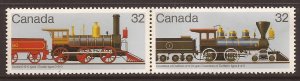 1984 Canada - Sc 1039i & 1039ii - MNH VF - pair - Locomotives