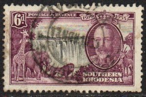 Southern Rhodesia Sc #36 Used