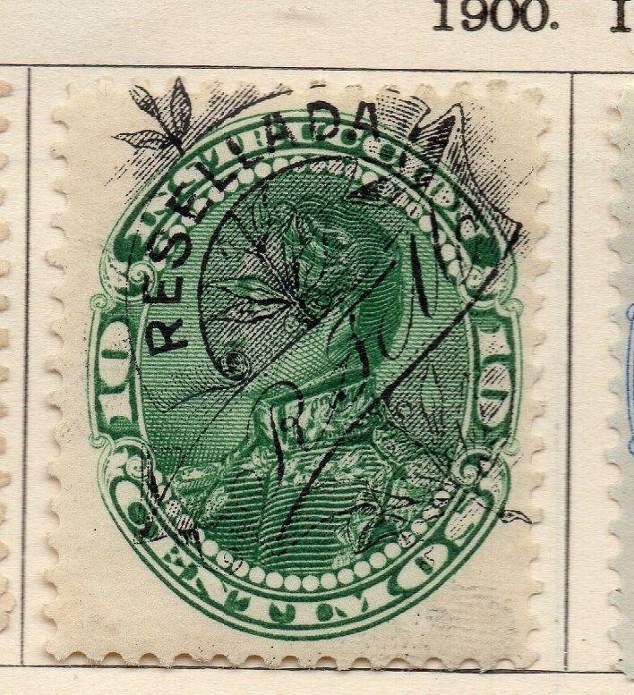 Venezuela 1899-1900 Early Issue Fine Used 10c. Optd 268460