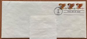 US #2595-97 First Day Cover FDC Eagle Dayton OH 9/25/1992 Addressed L42