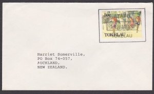 TOKELAU IS 1992 cover to NZ, scarce boxed ATAFU datestamp..................A3453