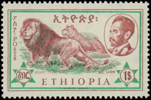 Ethiopia  #369-374, Complete Set(6), 1961, Animals, Never Hinged