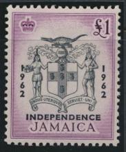 Jamaica SG 192 Used SC# 196    Independence OPT see details