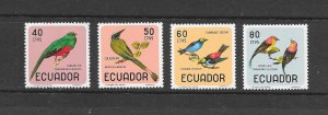 BIRDS - ECUADOR #751-51C  MNH