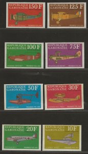 GABON SC# C105 a-h   FVF/MNH