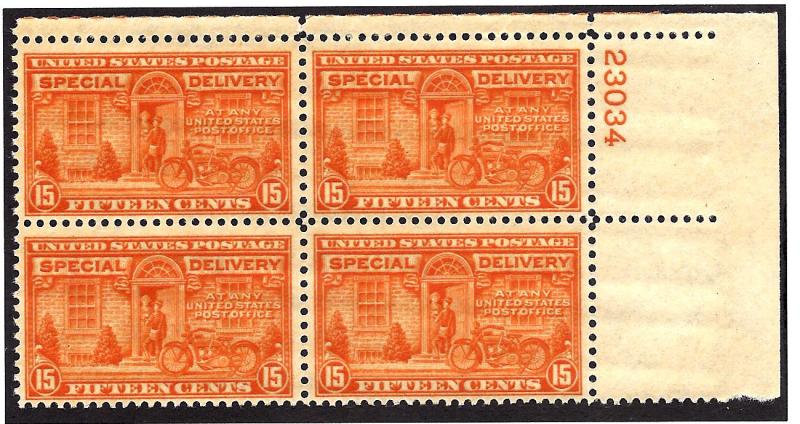 E16 Mint,OG,NH... Plate Block of 4
