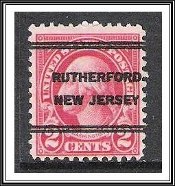 US Precancel #634 Rutherford NJ Used