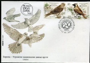 1611 - SERBIA 2021 - Europa - Birds - FDC