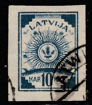 Lettonie /  Latvia  27   Imperf.   (O)     1919
