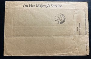 1971 British Field Post office 168 In Hong Kong OHMS Cover To Kowloon