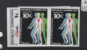 Dominican Republic Heart SC 811, C294 Imperf Pair MNH (5gmx)