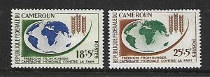 CAMEROUN   B37-B38 MNH FREEDOM FROM HUNGER SET