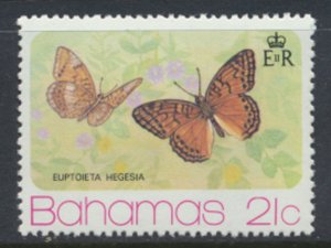 Bahamas  SG 442  SC# 373  MNH Butterflies 1975 see scans  and details 