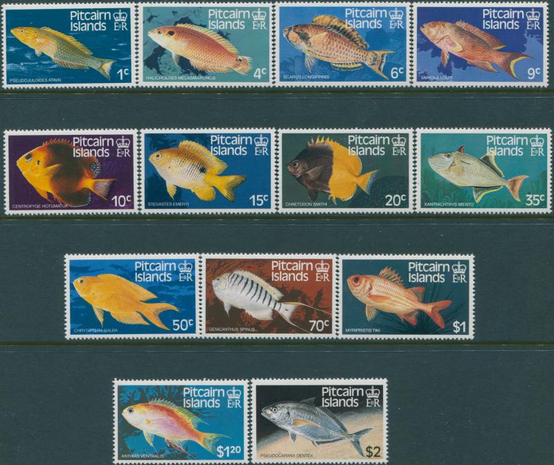 Pitcairn Islands 1984 SG246-258 Fish set MLH