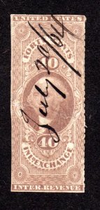 Revenue Stamp  Scott # R53c  used CV = $ 8.00    Lot 190149