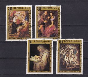 SA17a Congo 1978  Rubens paintings used stamps